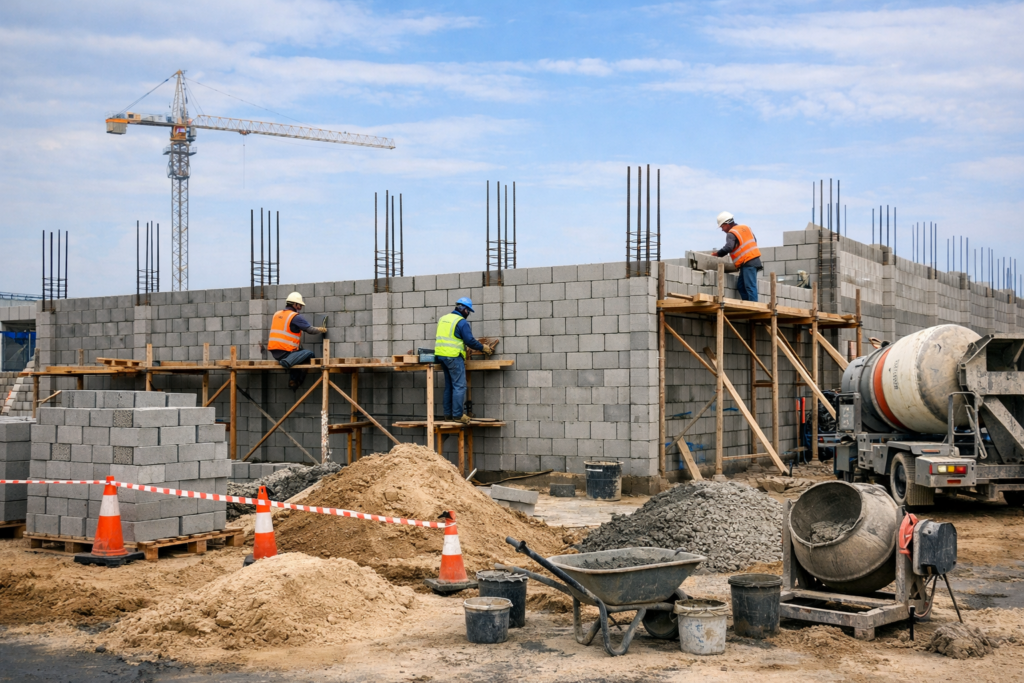 Perimeter wall construction